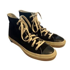 Women 37 US-5 Shoes Like Pottery Moonstar Hi Top Black Sneakers Shoes Made Japan